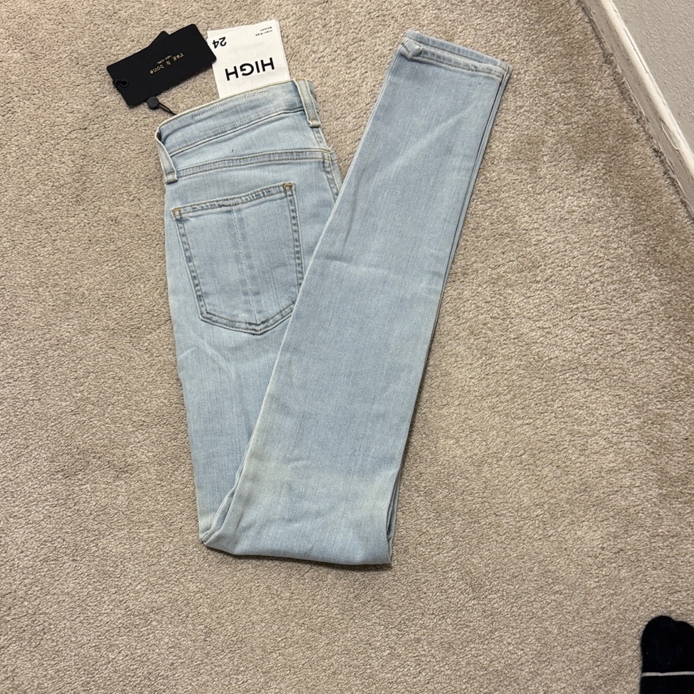 rag & bone Light Blue Skinny Jeans
